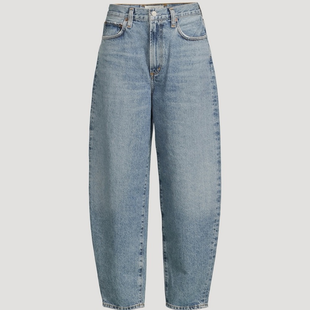 Agolde Ultra High Rise Curved Taper Blue Balloon Jeans 25 - Picture 1 of 6